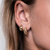 14K Gold Small Croissant Stud Earrings Studs Zoe Lev Jewelry