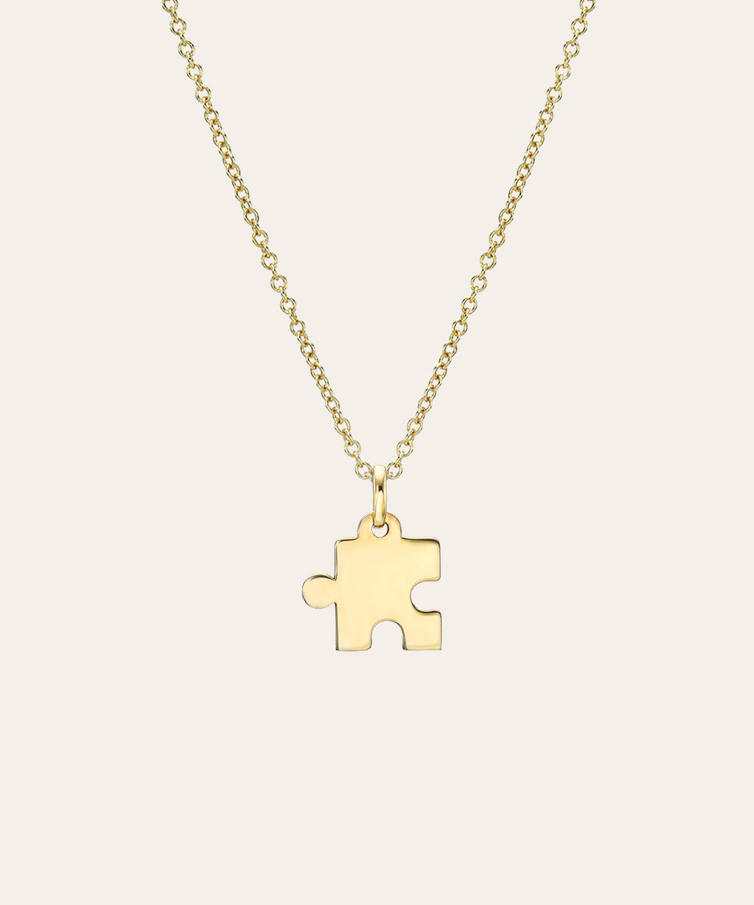 14K Gold Puzzle Piece Necklace Zoe Lev Jewelry