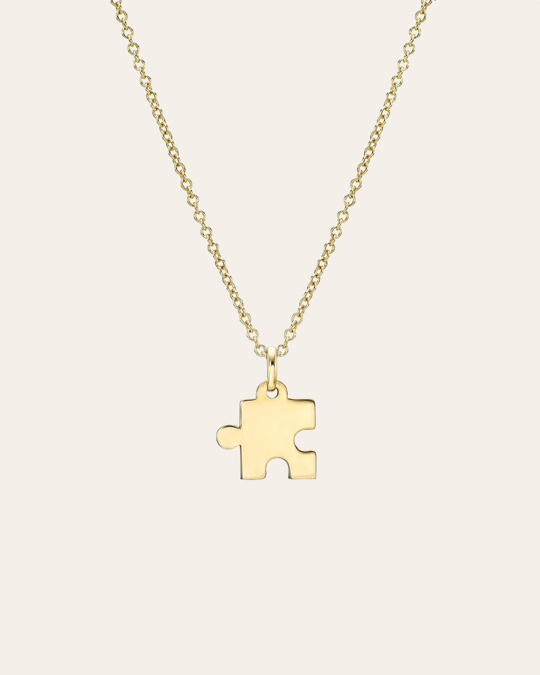 14K Gold Puzzle Piece Necklace Zoe Lev Jewelry