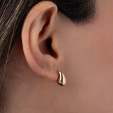 14K Gold Small Teardrop Stud Earrings Studs Zoe Lev Jewelry