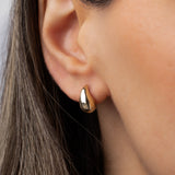 14K Gold Small Teardrop Stud Earrings Studs Zoe Lev Jewelry