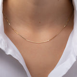 14k Yellow Gold Snake Chain Necklace SAMPLE SALE Zoe Lev Jewelry