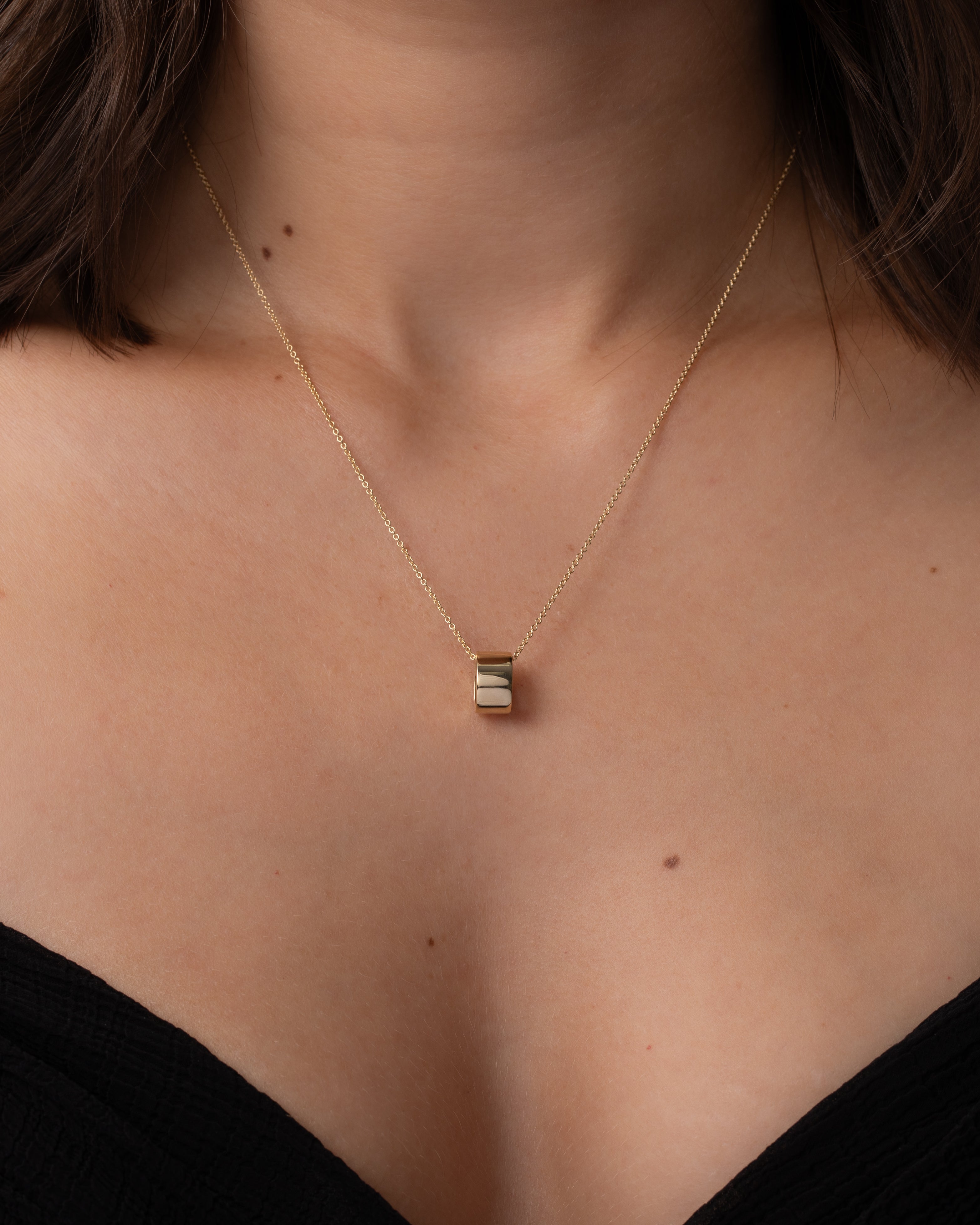 14K Yellow Gold Thick Heirloom Charm SAMPLE SALE Zoe Lev Jewelry