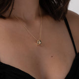 14K Yellow Gold Thick Heirloom Charm SAMPLE SALE Zoe Lev Jewelry
