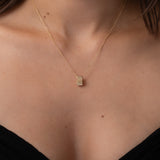 14K Yellow Gold Thick Ribbed Heirloom Charm SAMPLE SALE Zoe Lev Jewelry