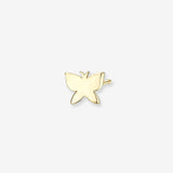 14k Gold Tiny Butterfly Stud Earring Studs Zoe Lev Jewelry