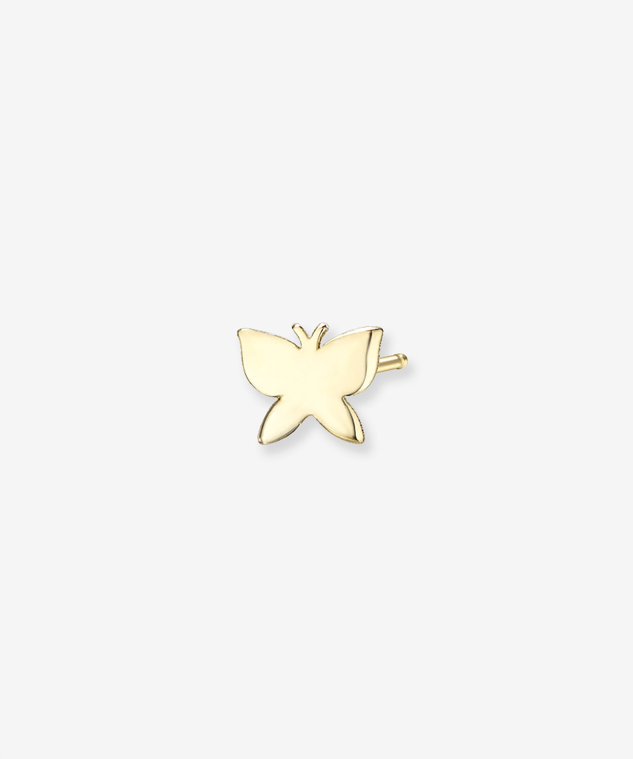 14k Gold Tiny Butterfly Stud Earring Studs Zoe Lev Jewelry