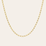 14k Gold Tiny Flat Curb Link Chain Chains Zoe Lev Jewelry