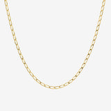 14k Gold Tiny Flat Curb Link Chain Chains Zoe Lev Jewelry