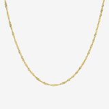 14k Gold Tiny Singapore Chain Necklace Chains Zoe Lev Jewelry
