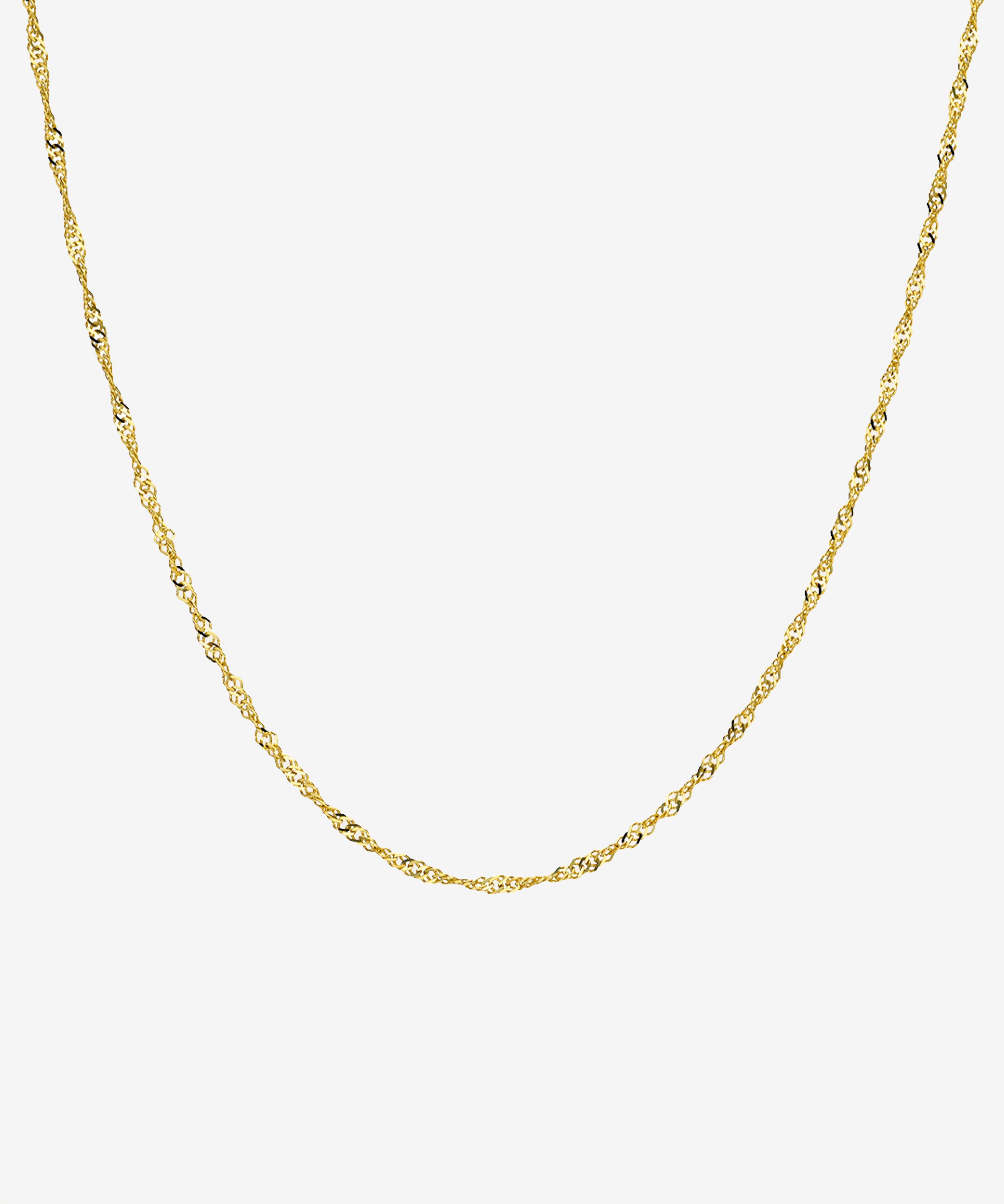 14k Gold Tiny Singapore Chain Necklace Chains Zoe Lev Jewelry