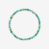 14K Gold Turquoise Segment Bead Bracelet Zoe Lev Jewelry