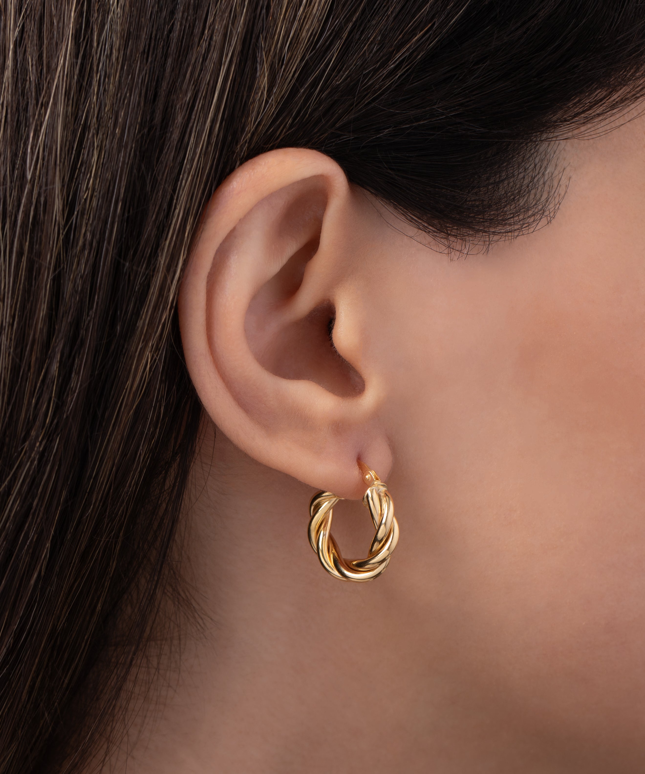 14K Gold Twisted Rope Hoops Hoops & Huggies Zoe Lev Jewelry