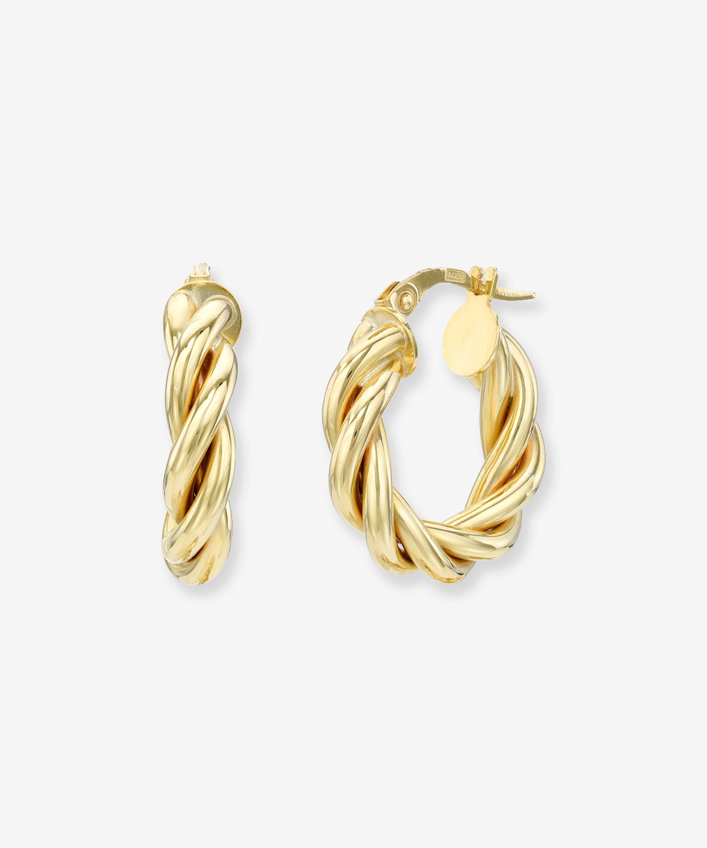 14K Gold Twisted Rope Hoops Hoops & Huggies Zoe Lev Jewelry