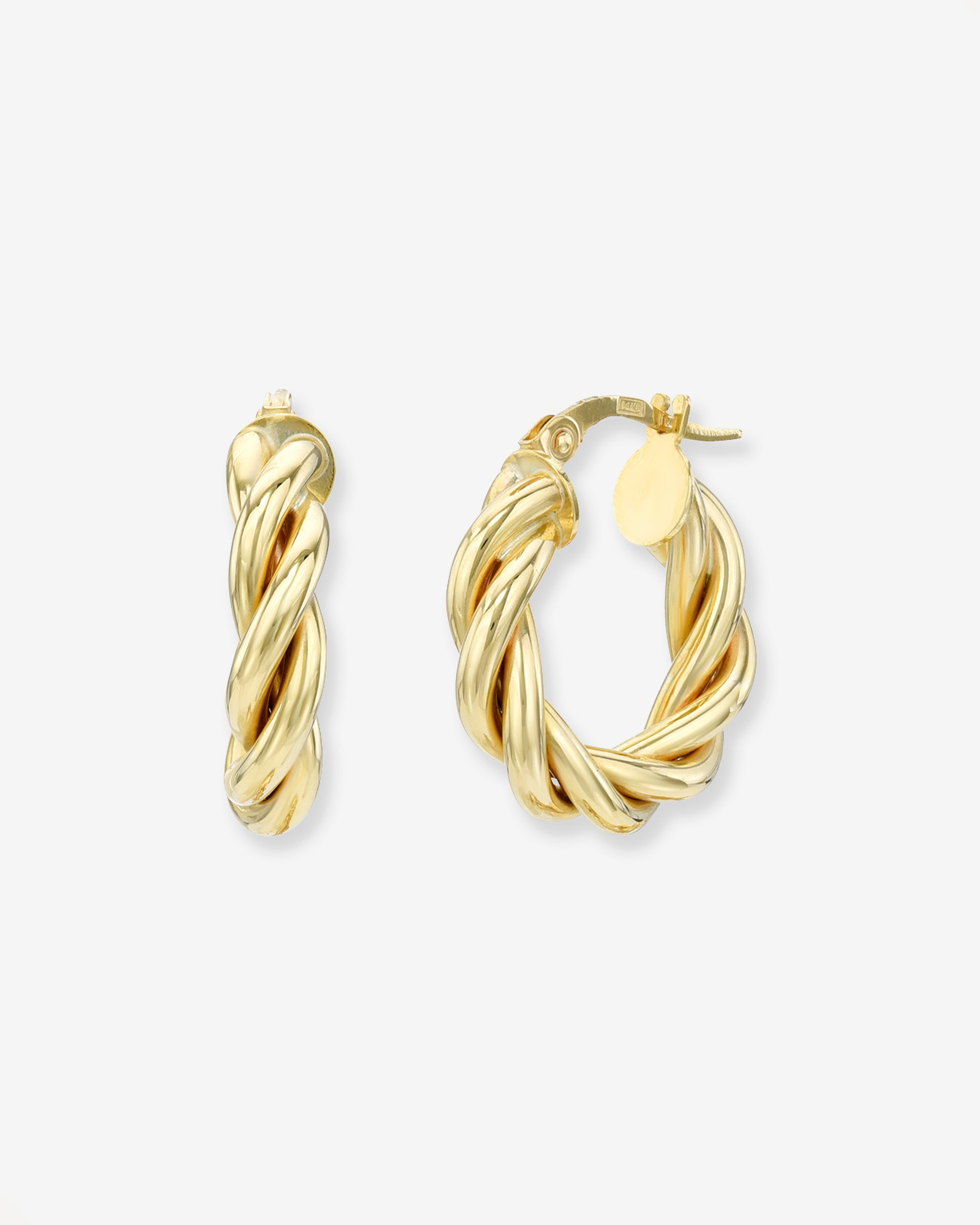 14K Gold Twisted Rope Hoops Hoops & Huggies Zoe Lev Jewelry