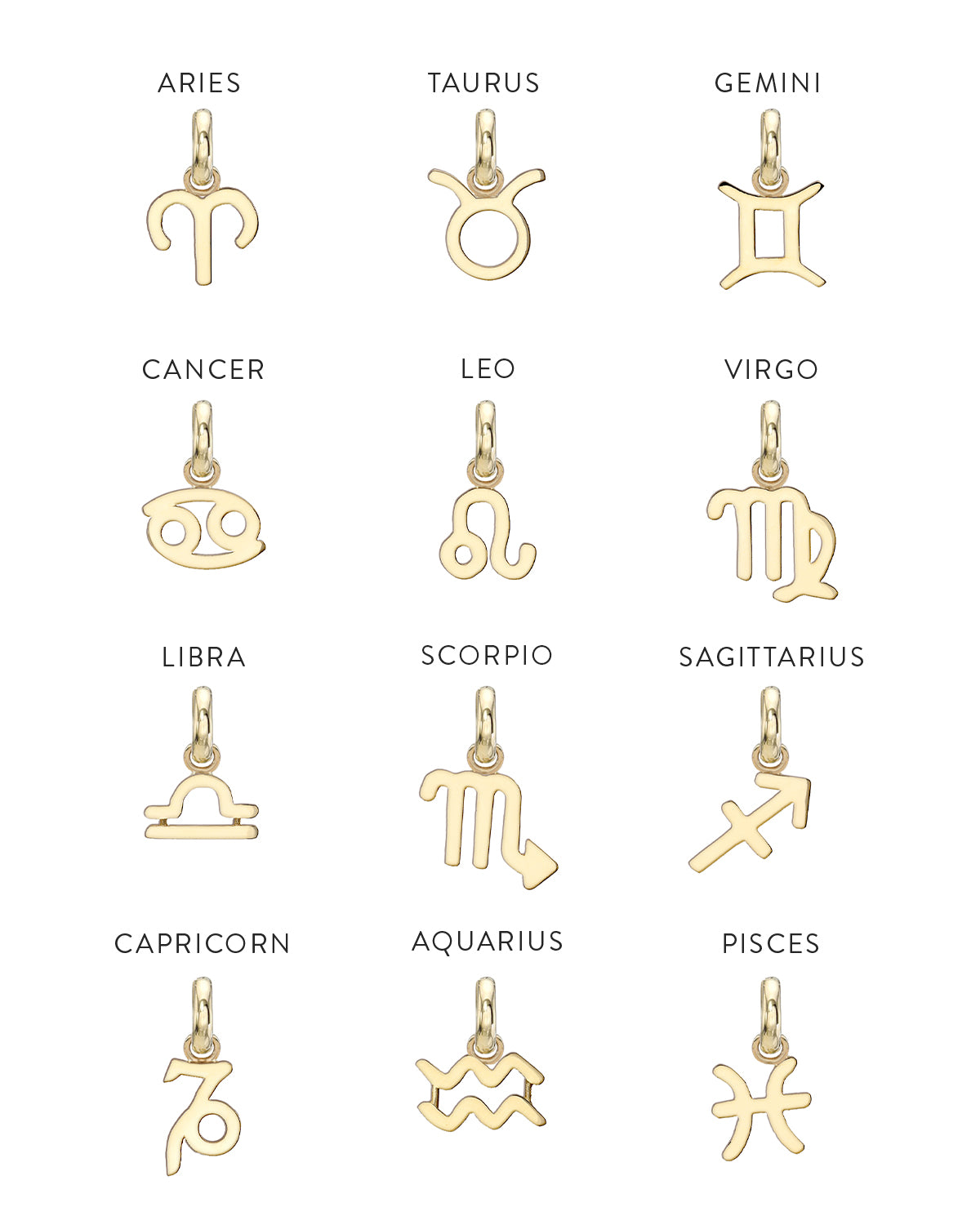 Kids 14k Gold Zodiac Necklace Kids Zoe Lev Jewelry