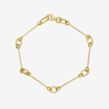 14k Bone Link Bracelet