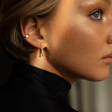 14k Diamond Clip Earrings Hoops & Huggies Zoe Lev Jewelry