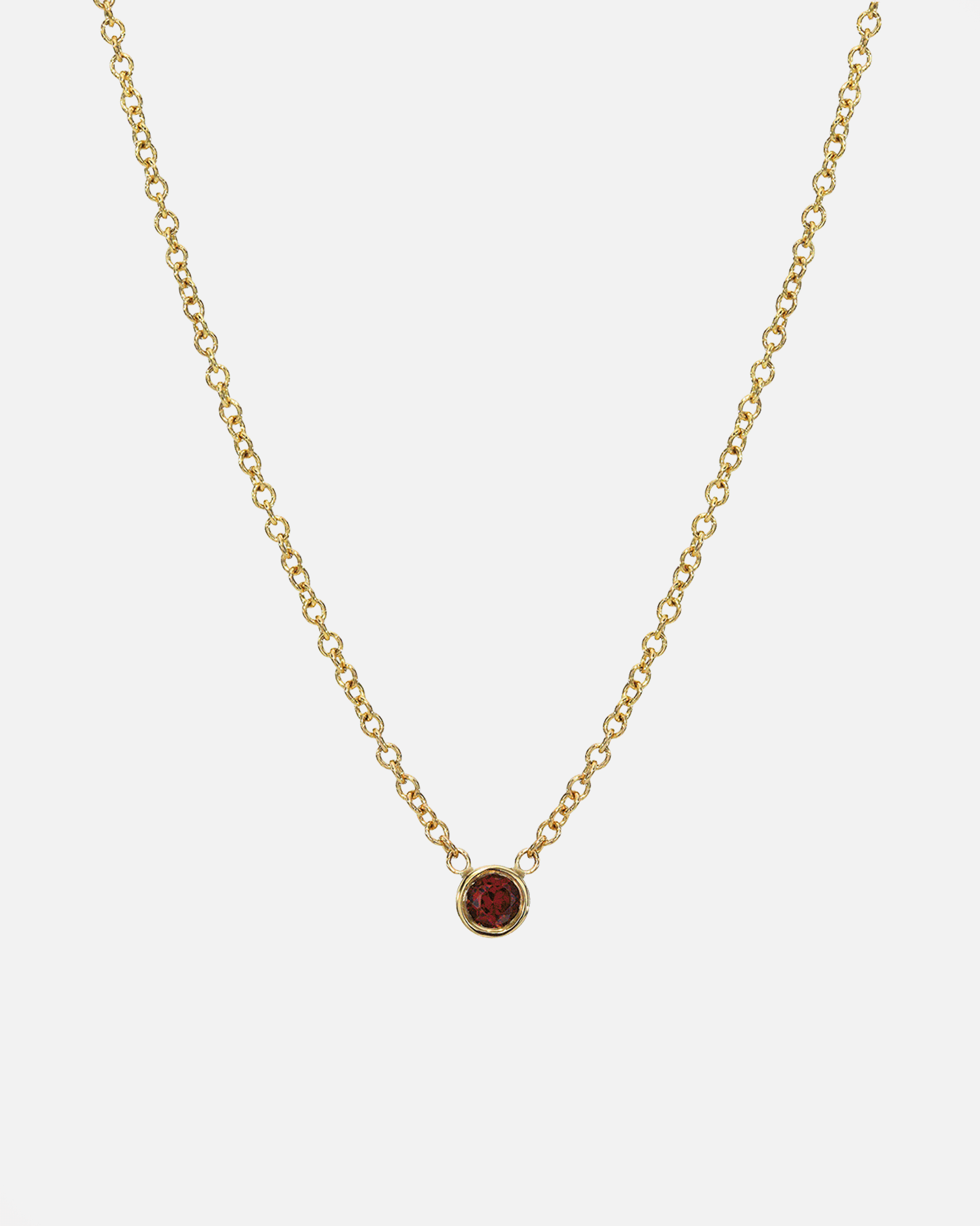 14k Gold Bezel Birthstone Necklace Personalized Zoe Lev Jewelry
