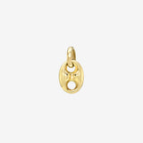 14k Gold Button Pendant Zoe Lev Jewelry