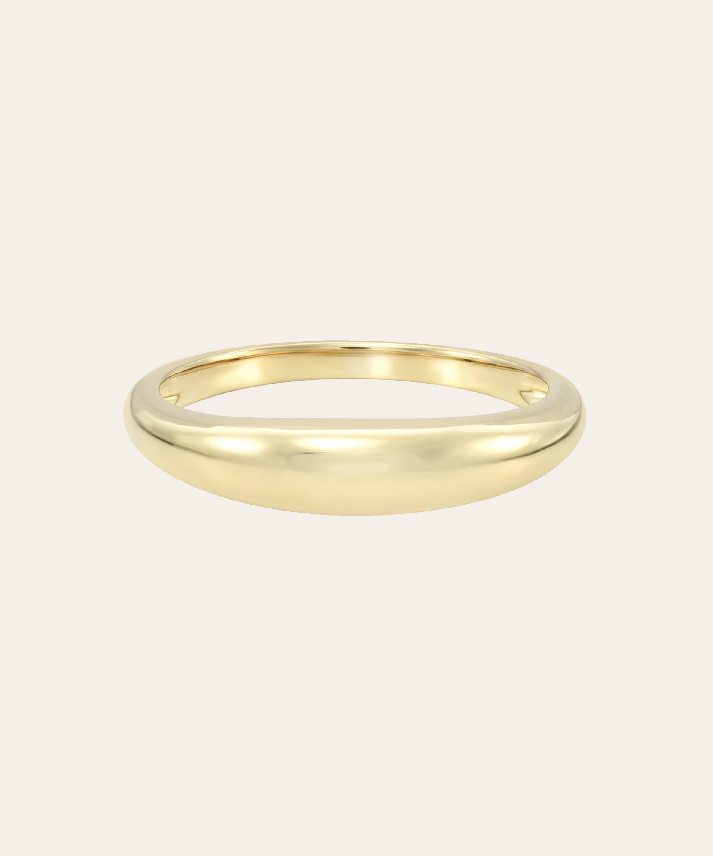 14k Gold Dome Band Ring Zoe Lev Jewelry