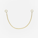 14k Gold Ear Chain Accessories Zoe Lev Jewelry