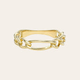 14K Gold Figaro Ring Chains Zoe Lev Jewelry