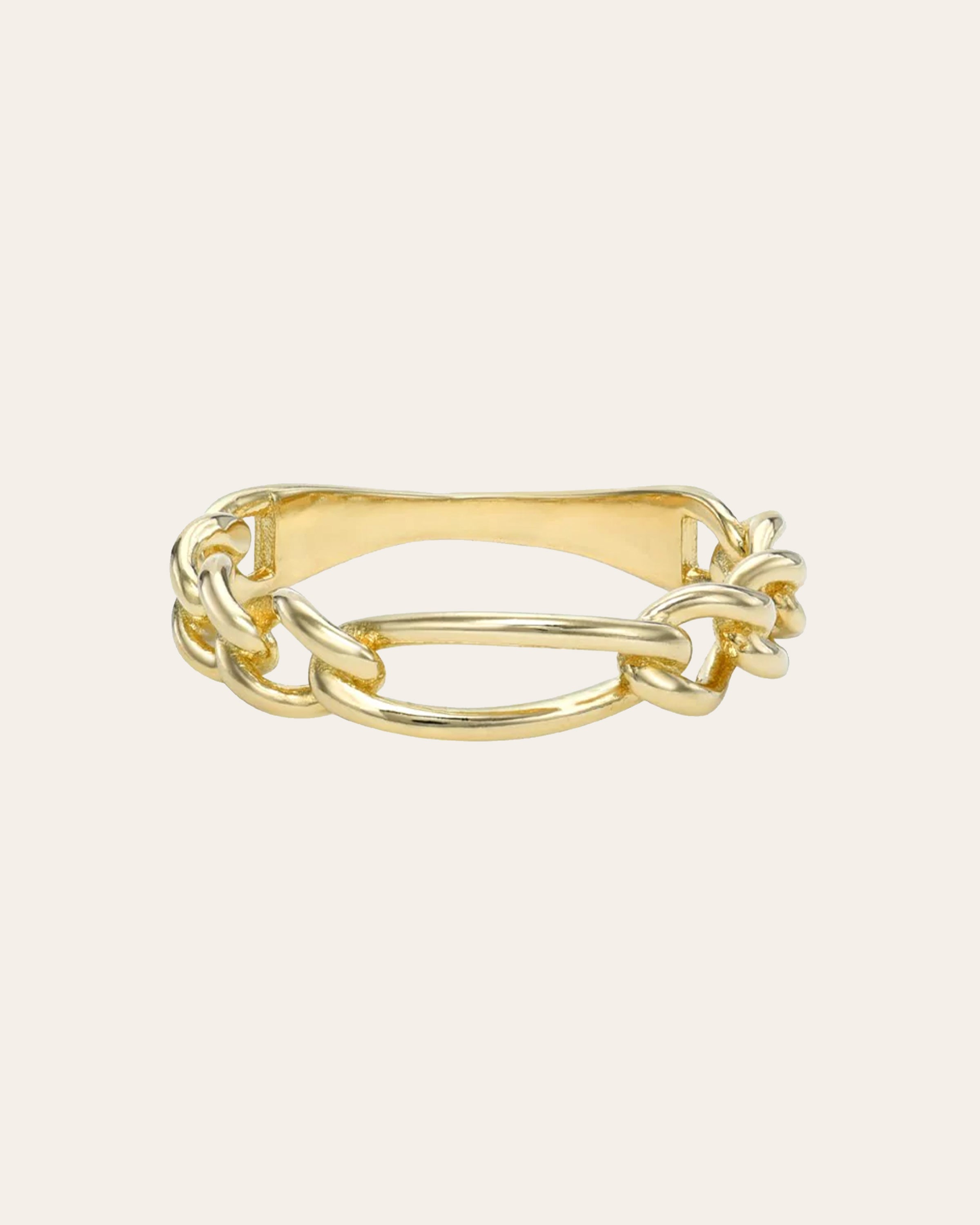 14K Gold Figaro Ring Chains Zoe Lev Jewelry