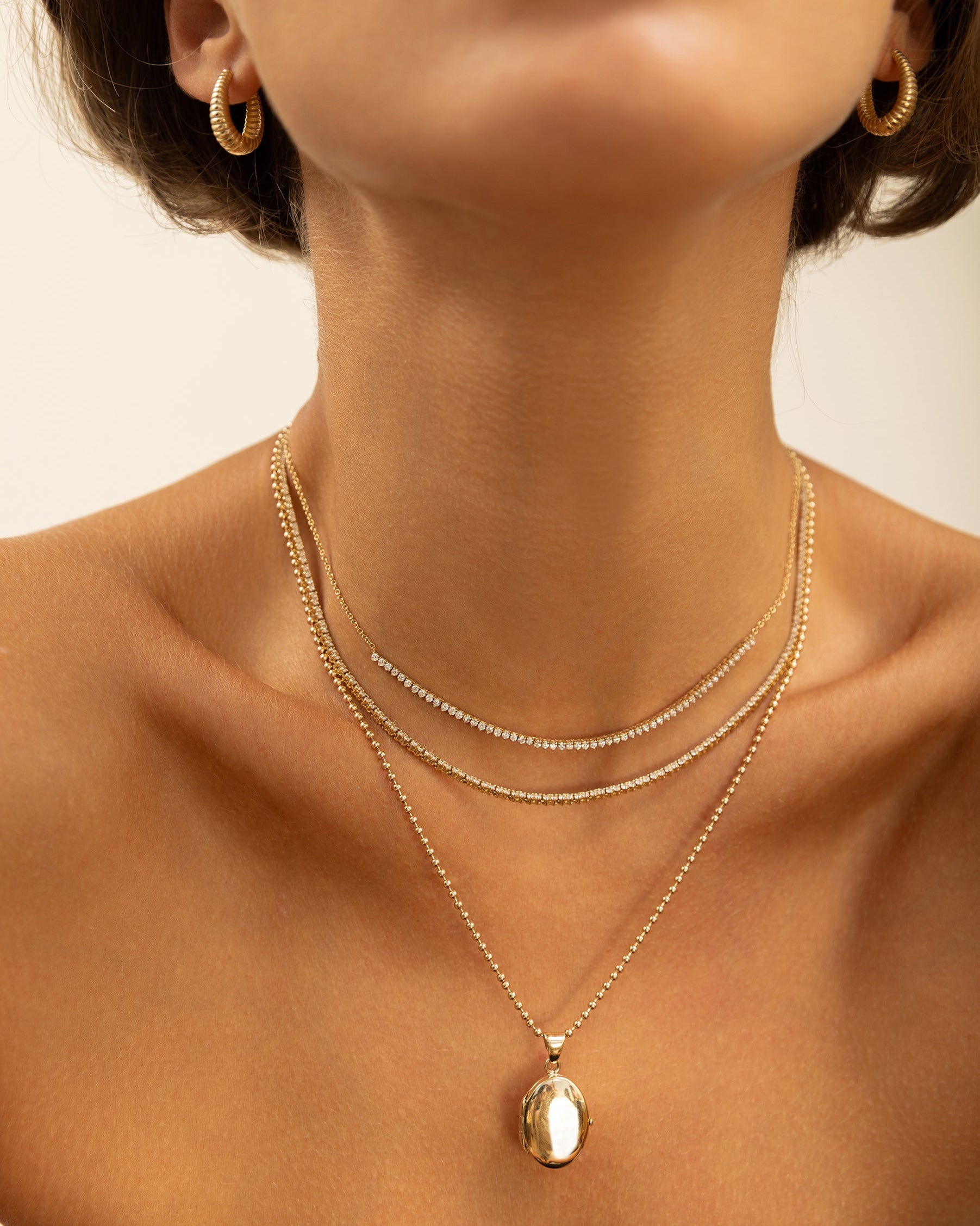 14k Gold Locket Pendant Personalized Zoe Lev Jewelry