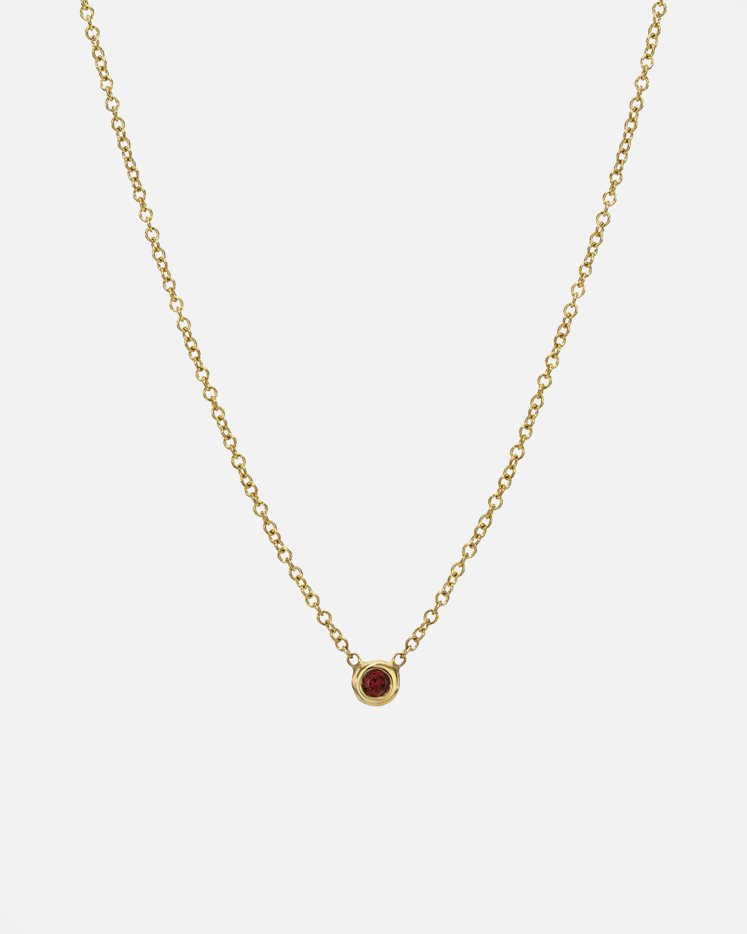 14k Gold Mini Bezel Birthstone Necklace Personalized Zoe Lev Jewelry