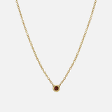 Kids Mini Bezel Birthstone Necklace Kids Zoe Lev Jewelry