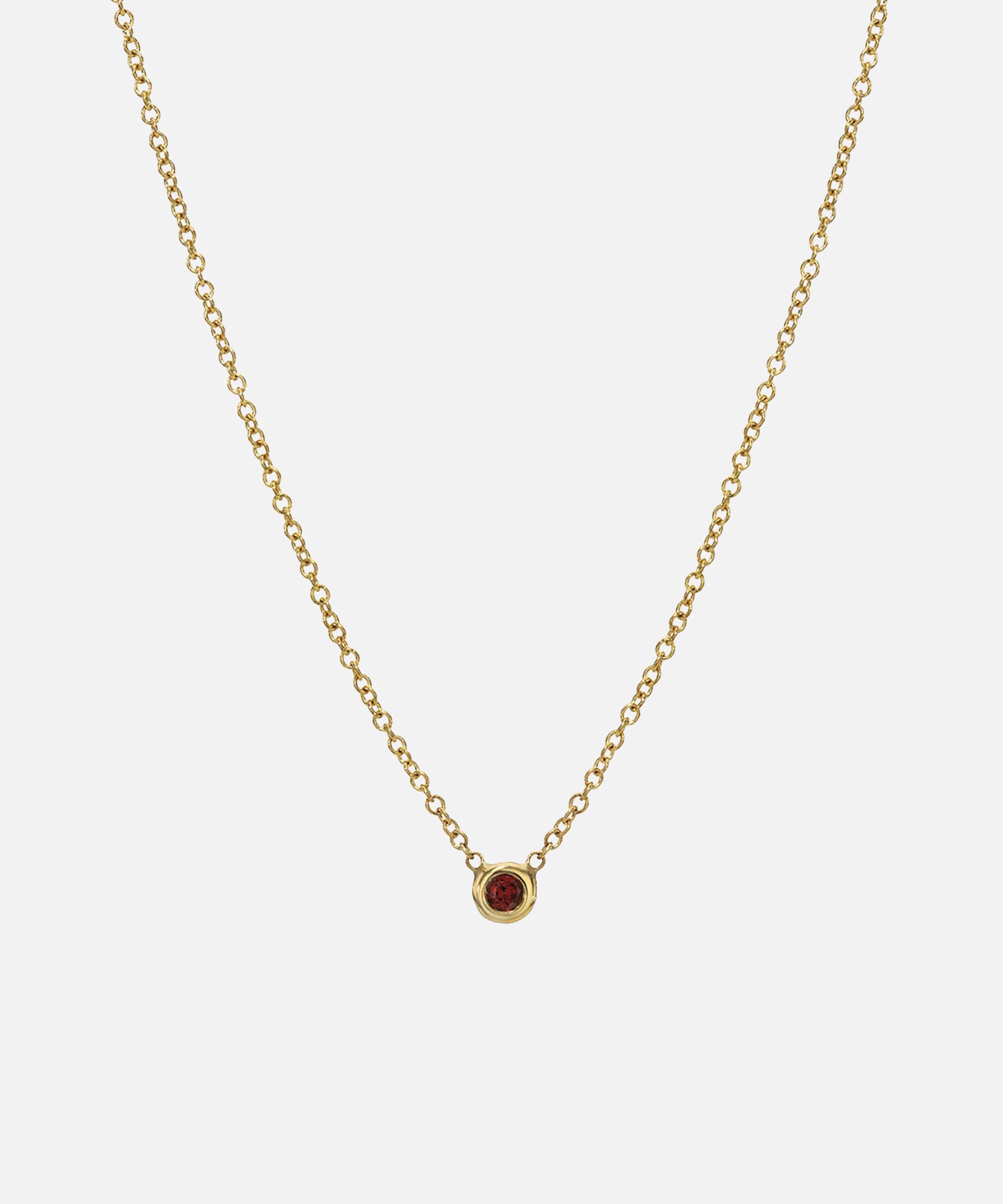 Kids Mini Bezel Birthstone Necklace Kids Zoe Lev Jewelry