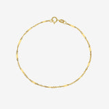 14k Mini Twisted Segmented Bracelet