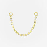 14k Gold Mirror Ear Chain Accessories Zoe Lev Jewelry