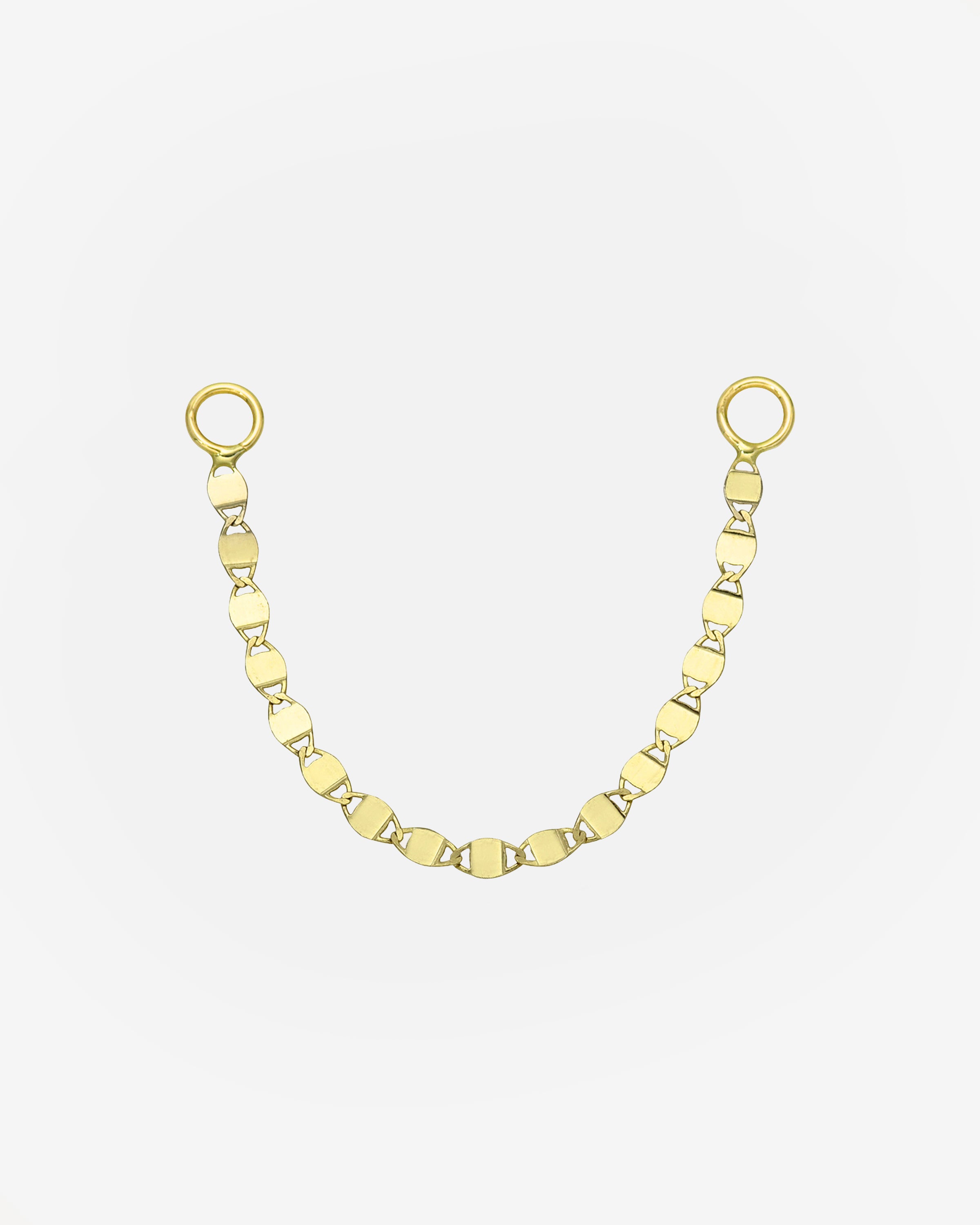 14k Gold Mirror Ear Chain Accessories Zoe Lev Jewelry