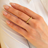 14k Gold Fluted Band Ring Zoe Lev Jewelry