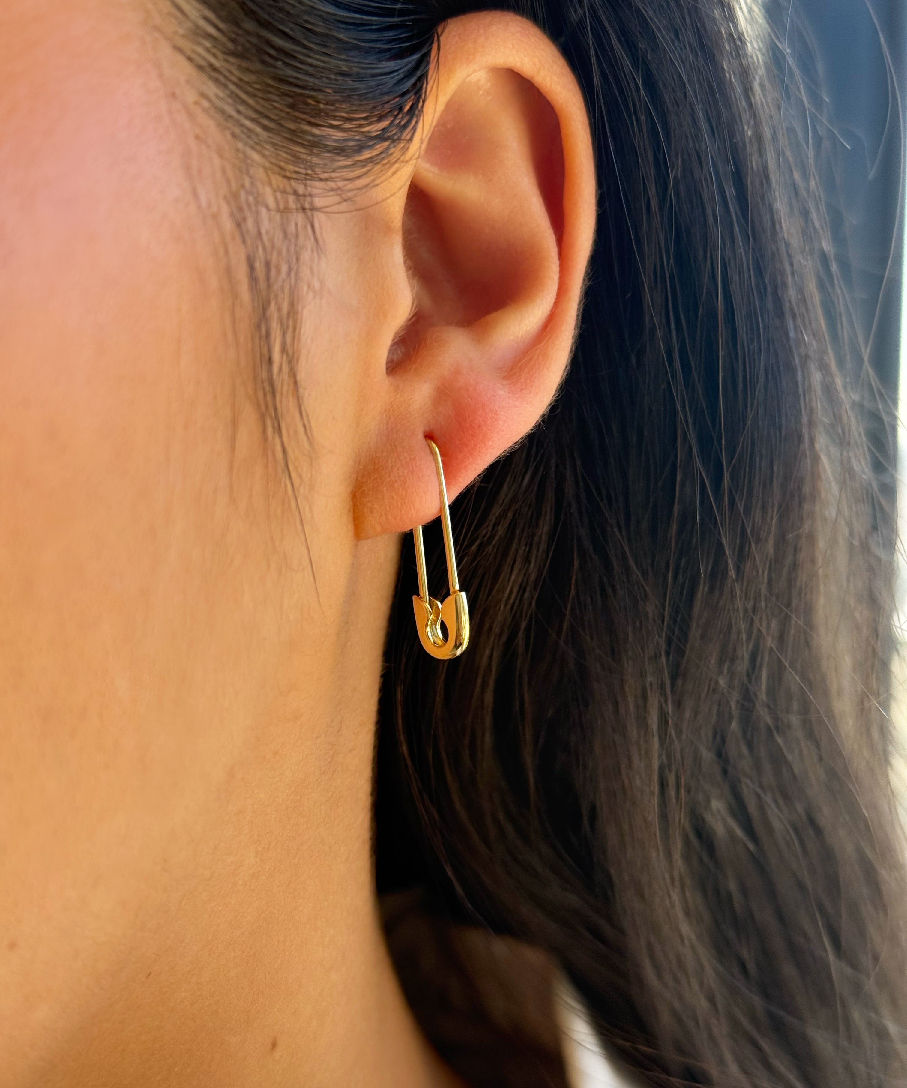 Safety Pin Earring SAMPLE SALE Zoe Lev Jewelry