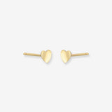 14k Gold Small Hearts Stud Earrings Kids Zoe Lev Jewelry