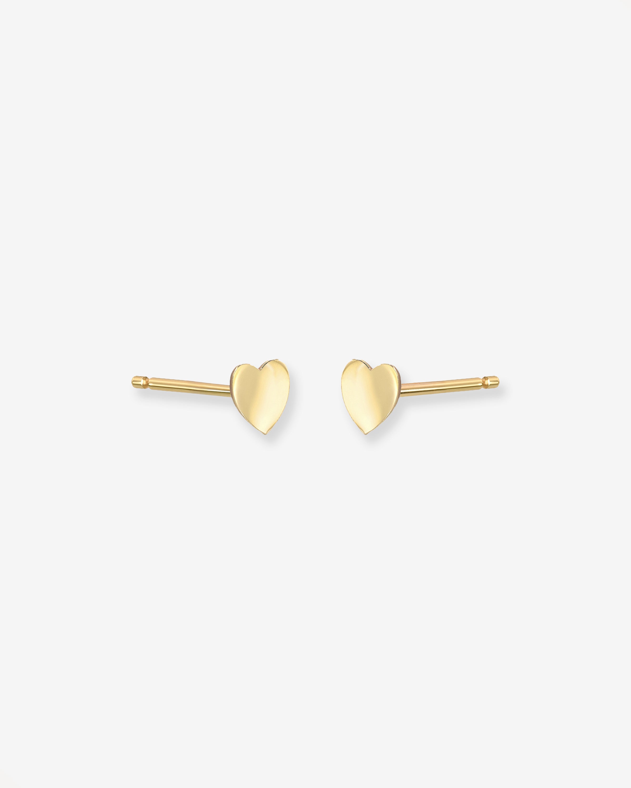 14k Gold Small Hearts Stud Earrings Kids Zoe Lev Jewelry