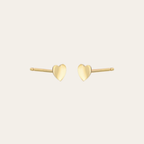 14k Gold Small Hearts Stud Earrings Kids Zoe Lev Jewelry