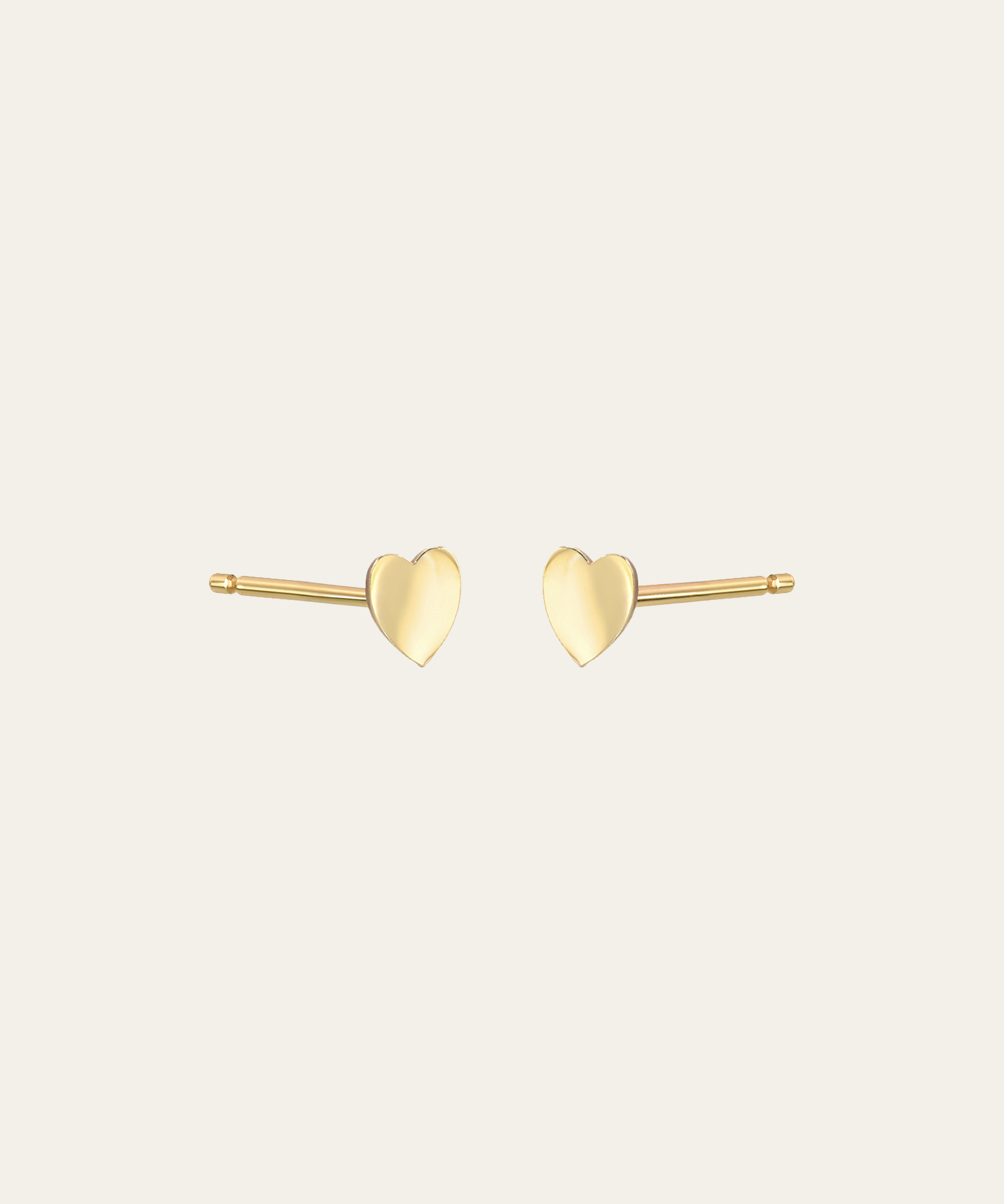 14k Gold Small Hearts Stud Earrings Kids Zoe Lev Jewelry