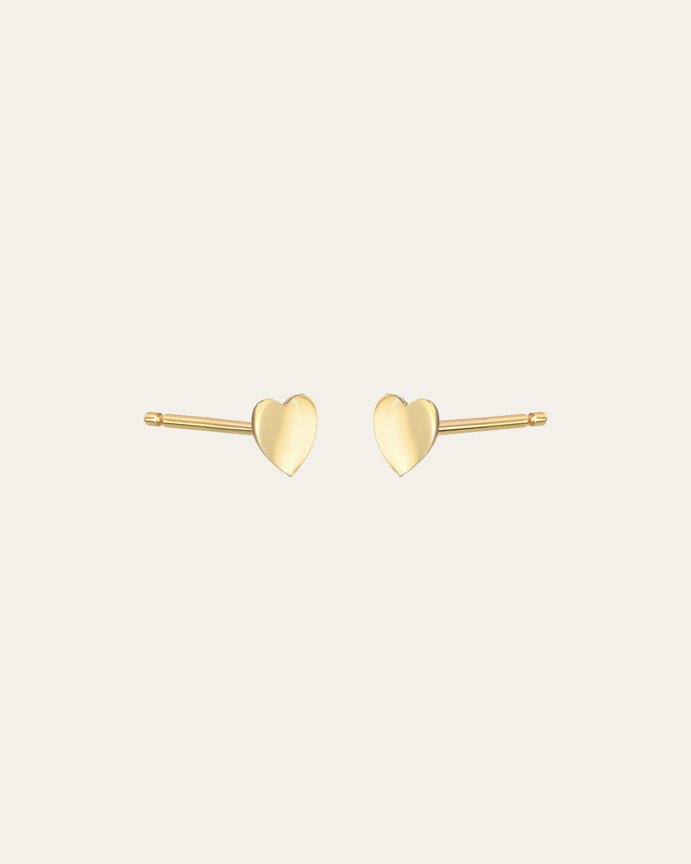 14k Gold Small Hearts Stud Earrings Kids Zoe Lev Jewelry
