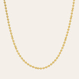 14K Gold Small Ball Chain Chains Zoe Lev Jewelry