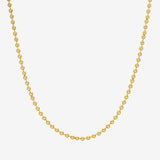 14K Gold Small Ball Chain Chains Zoe Lev Jewelry