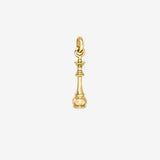 14K Gold Chess Queen Pendant