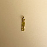 14k Gold Gothic Vertical 'mama' Pendant SAMPLE SALE Zoe Lev Jewelry