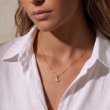 14k Gold Initial Pendant