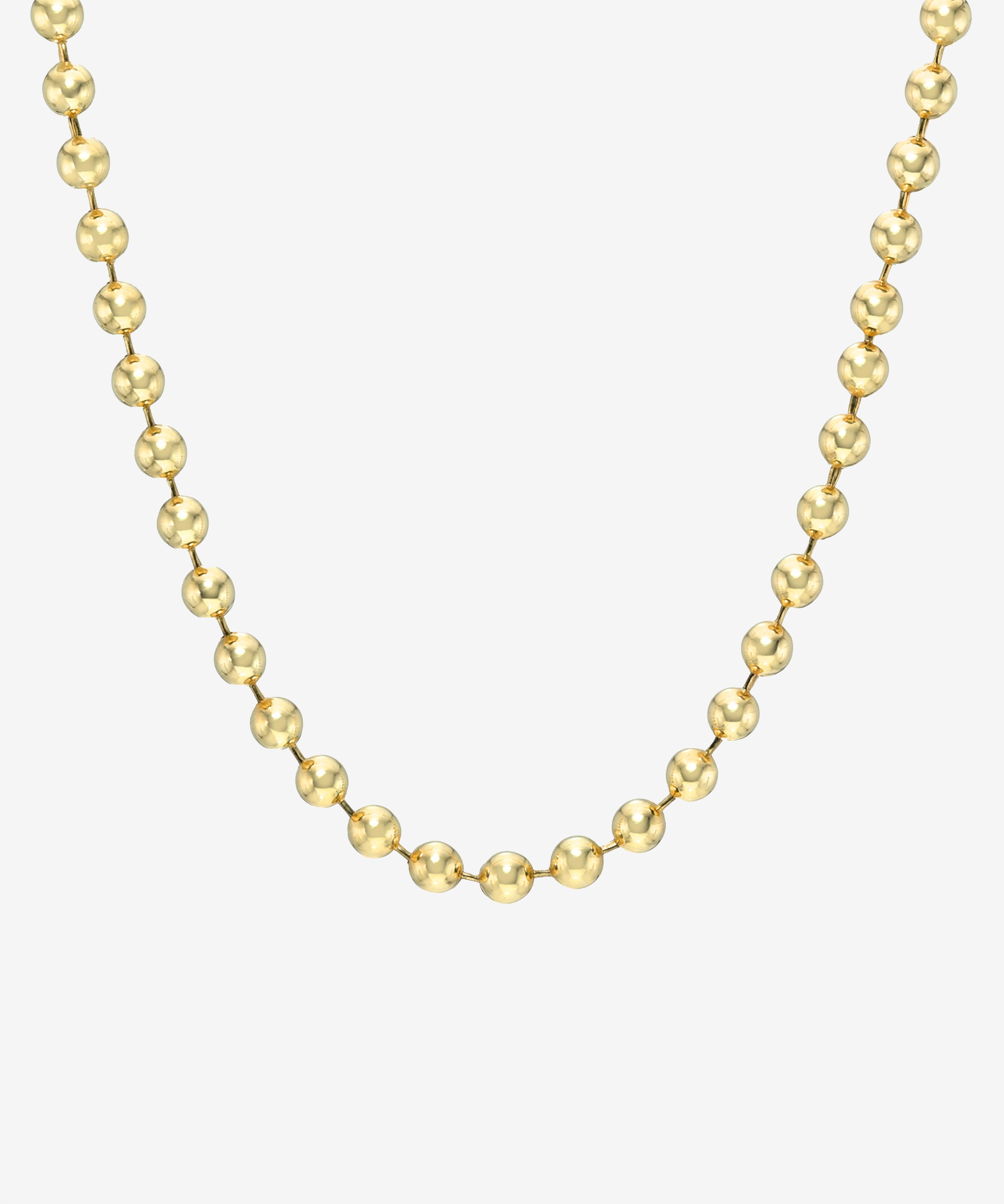 14K Gold Heavyweight Ball Chain Chains Zoe Lev Jewelry
