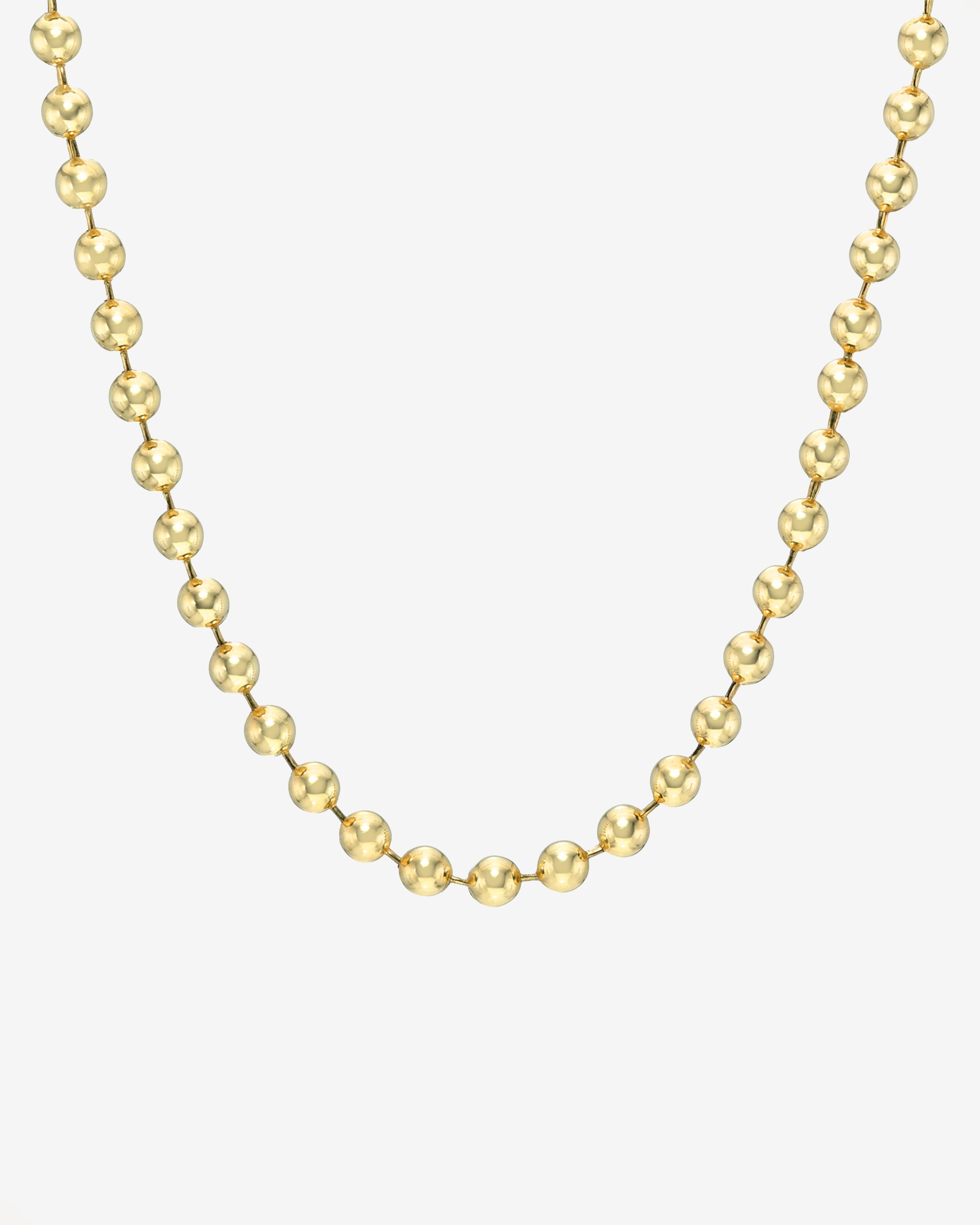14K Gold Heavyweight Ball Chain Chains Zoe Lev Jewelry