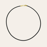 14K Leather Necklace Personalized Zoe Lev Jewelry